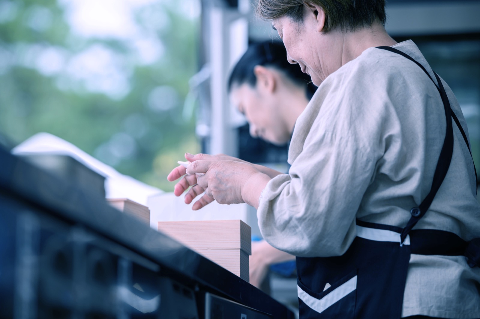 編集部の取材風景