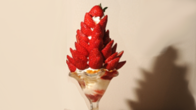 2022年も登場！古都華いちごパフェ【へぐりくまがしステーション/平群町】