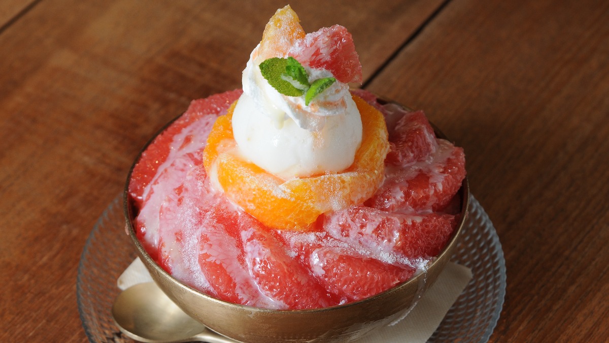 爽やかグレープフルーツかき氷【ことだま｜明日香村】