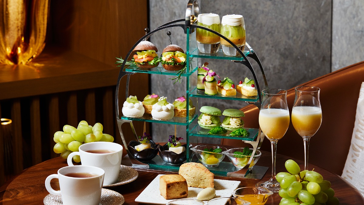 甘く輝く「シャインマスカット」が主役！贅沢アフタヌーンティーで心ときめくひとときを【JWマリオット・ホテル奈良】