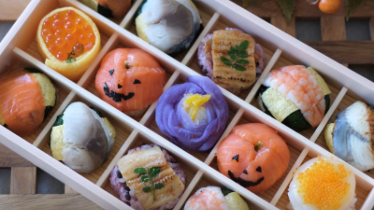 ハロウィンを彩る手毬ずし【梅守本店】