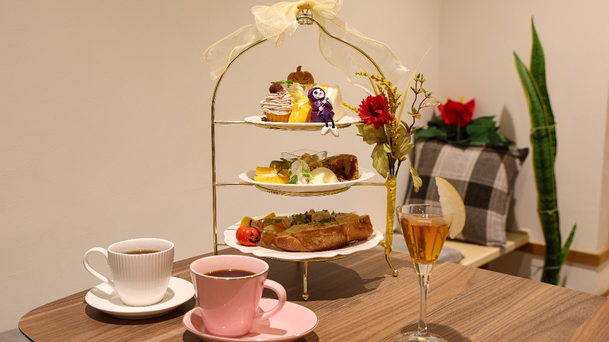 秋香るティータイム。奈良・NiCO158cafeで出会う季節の三段プレート