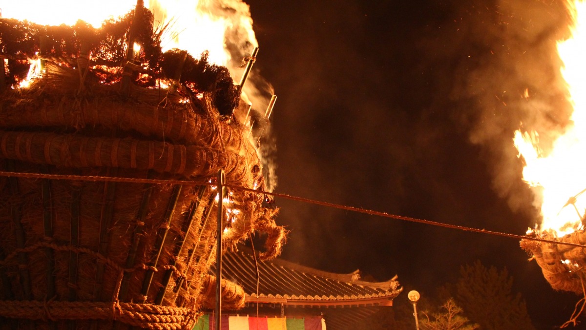 1月14日は 奈良最大規模の「茅原大とんど」が行われる日【奈良県的今日は何の日？】