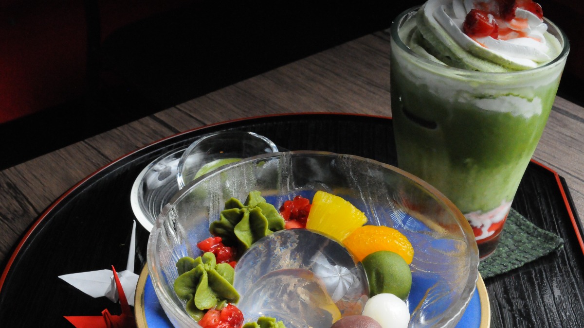 抹茶＆抹茶スイーツ特集①ならまち散策中に楽しめるこだわりの大和茶スイーツ「ならまち招福庵」