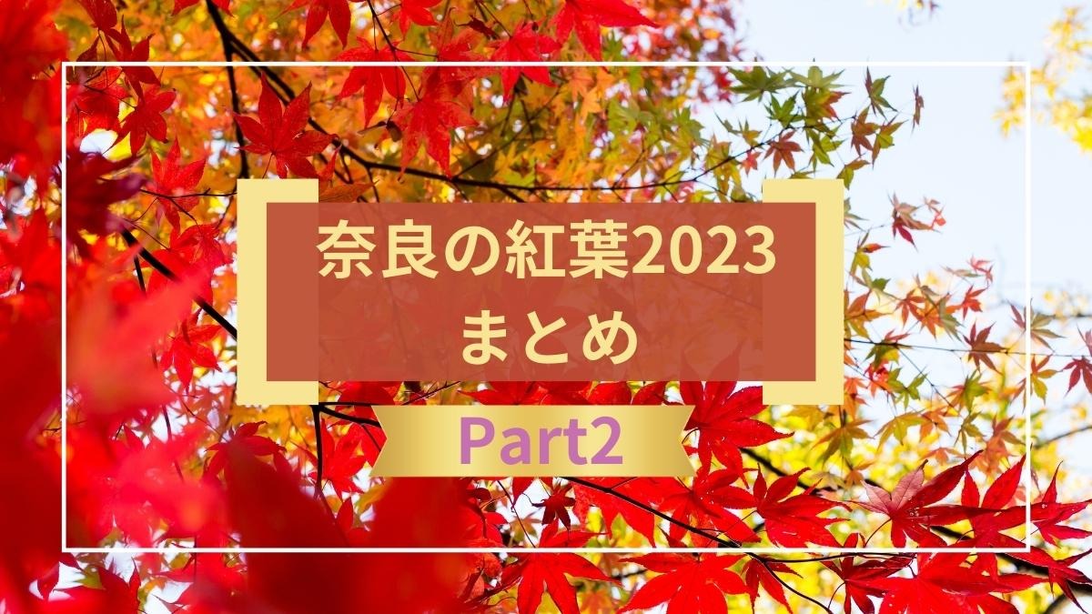 【奈良の紅葉2023】深まる秋を堪能しよう！奈良の紅葉スポットまとめ Part2