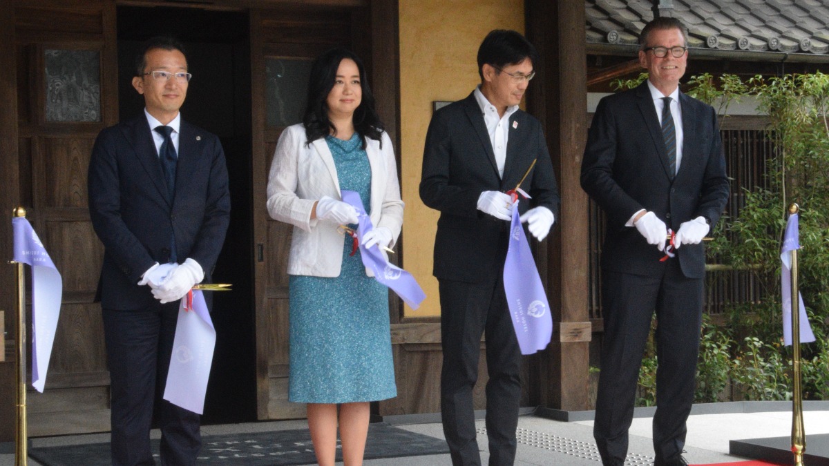 羽鳥支配人「これから奈良の魅力を伝えていけるよう努めたい」　『紫翠（しすい） ラグジュアリーコレクションホテル 奈良』開業セレモニー｜奈良市