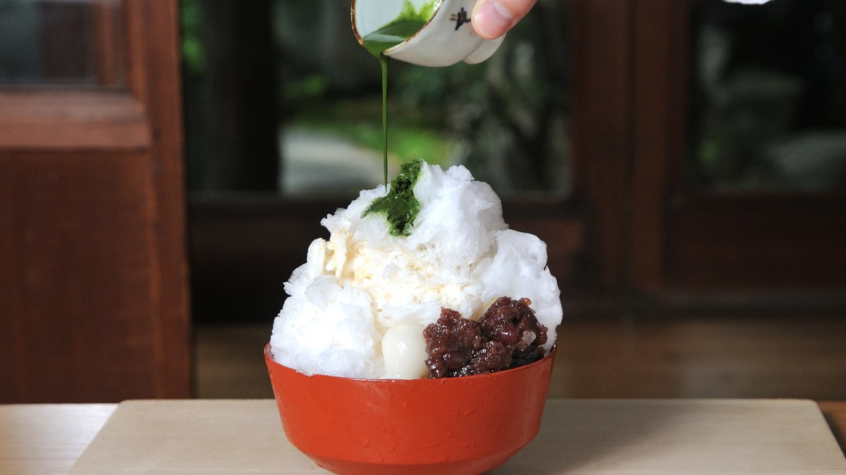 『鹿猿狐ビルヂング』内で、茶道にふれる和かき氷【茶論｜奈良市】