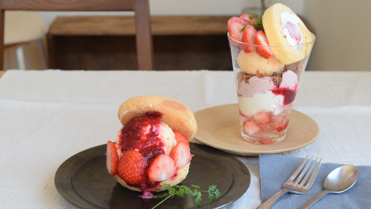 奈良生まれのあま～いいちごを使った至福の春色スイーツ【FIELD NOTE｜奈良市】
