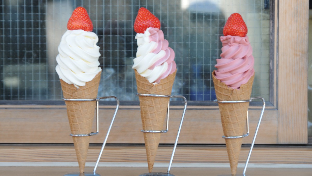 いちご狩りで大人気！明日香村で贅沢あすかルビーソフト【あすか夢販売所｜明日香村】