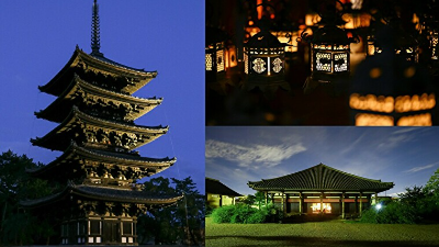 【奈良市】夜間特別参拝や夕景・夜景観賞で味わう秋の夜