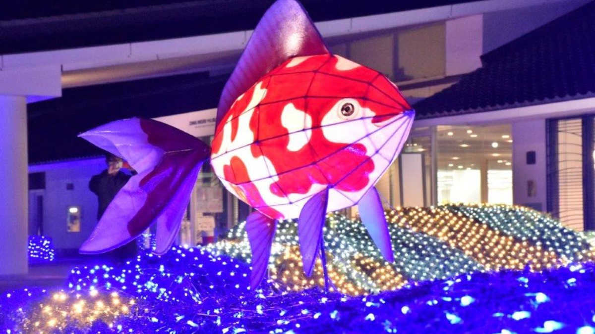 【奈良イルミネーション2023】金魚とお城のまちを彩る「大和郡山イルミネーション2023」