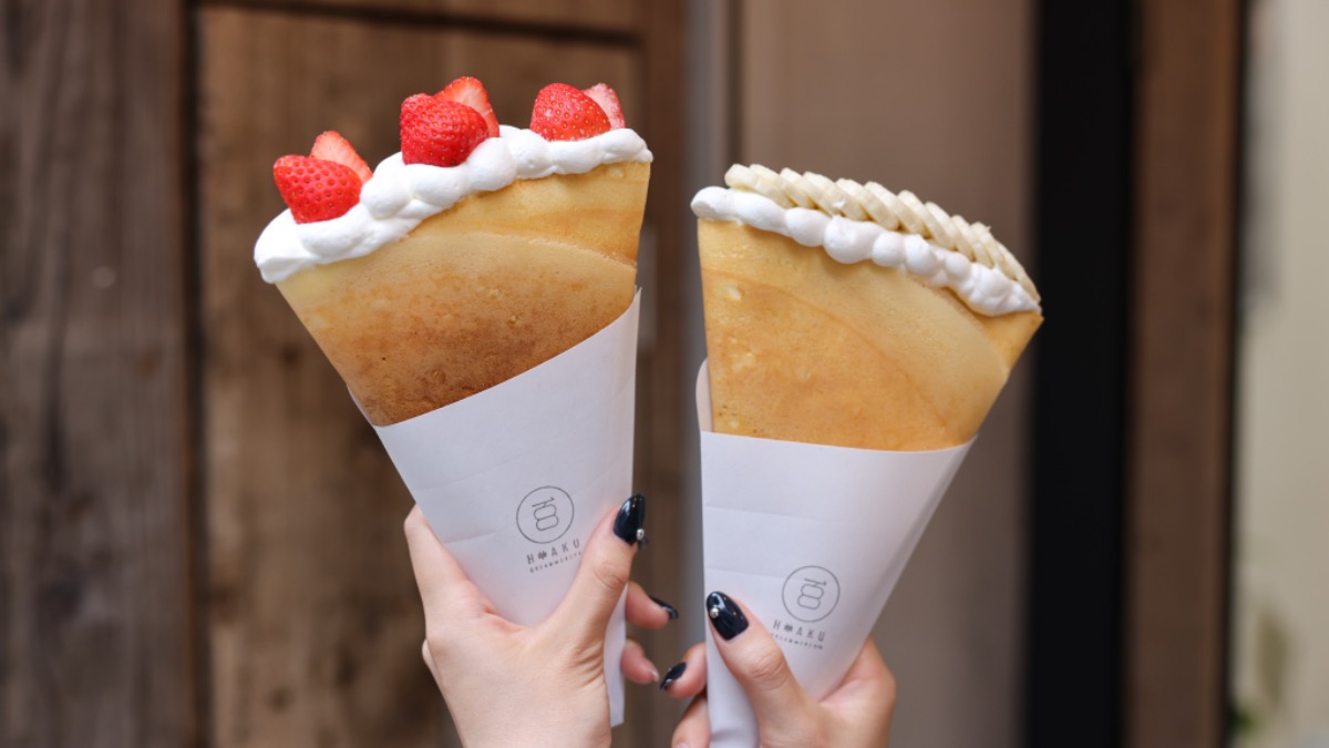 【新店】近鉄奈良駅からすぐ！アクセス抜群のおすすめスイーツ！パリパリクレープきた～ | 百《HAKU cream and crepe》奈良店