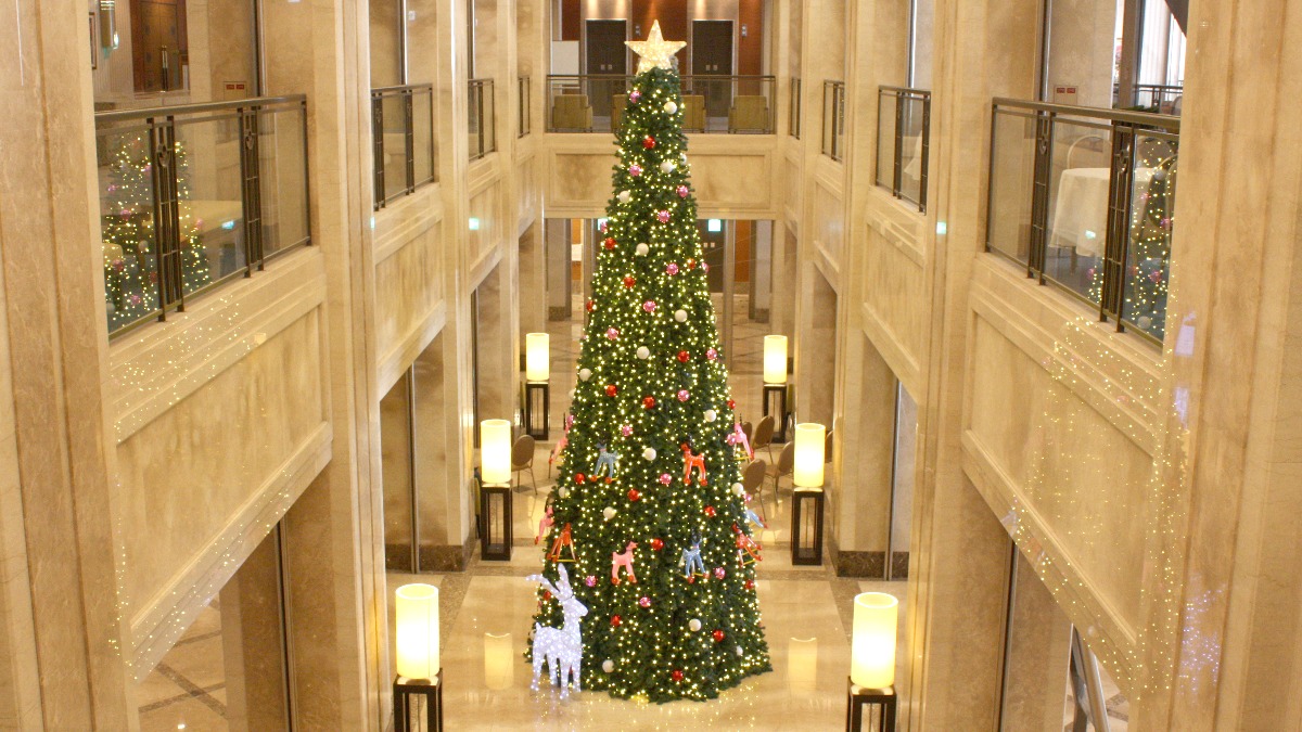 【奈良イルミネーション2022】JR奈良駅直結ホテルのクリスマスイルミネーション