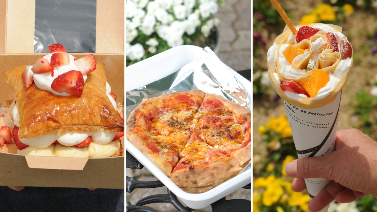 【新店】へぐり道の駅で古都華を使ったパイやクレープが登場！石窯ピザも！