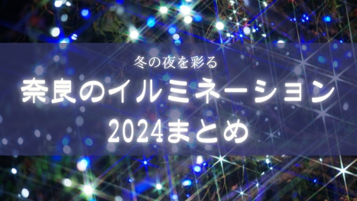 きらめく冬の夜を彩る！幻想的な奈良イルミネーションまとめ【2024年版】