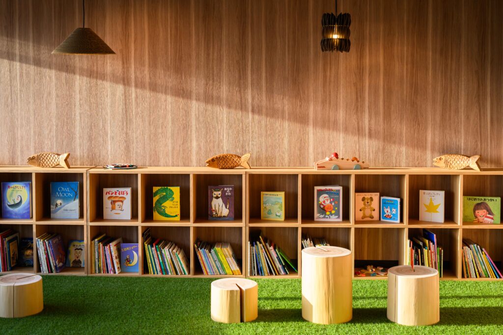 ファミリーで過ごせるキッズスペース