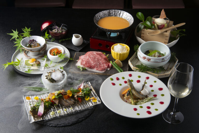 【ディナーのみ利用OK】『ANDO HOTEL 奈良若草山』メインダイニング「TERRACE 若草山」5月限定・初夏の月替わりコース