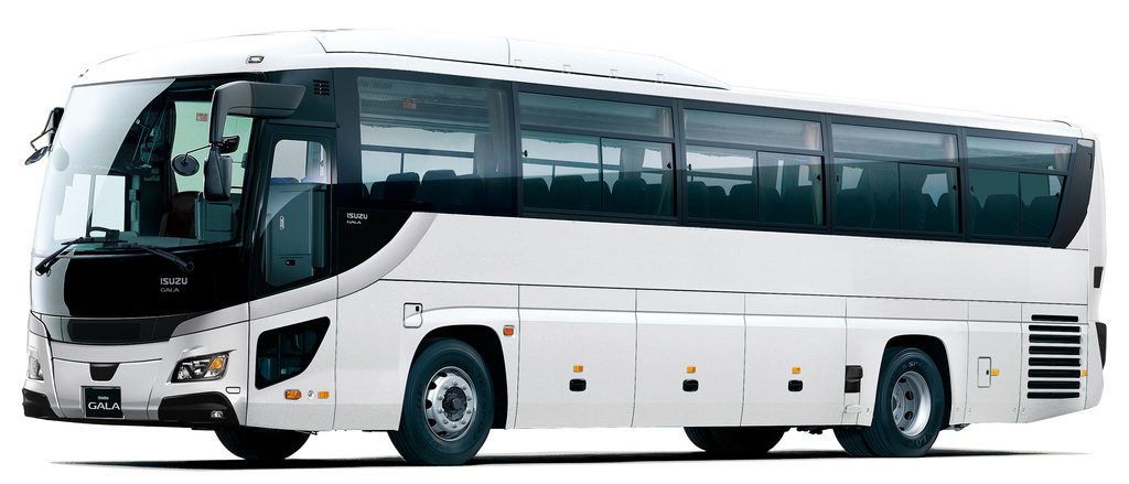 いすゞの最新型観光バス